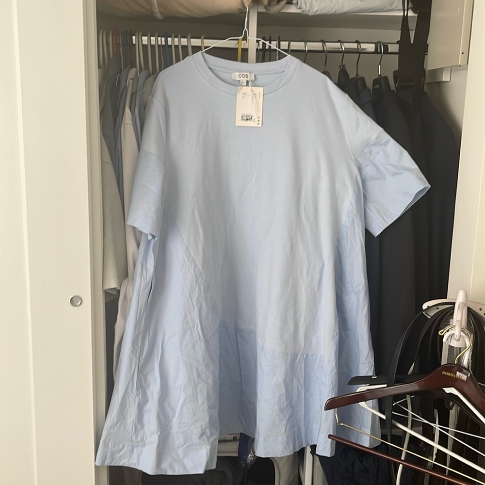 Light Blue Comfy knee length dress